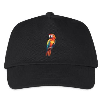 Papageie Papagei - Kinder Basecap - Schwarz - Vorne
