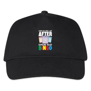 Excuses après le cri de bingo - Casquette de baseball Enfant - noir - Devant