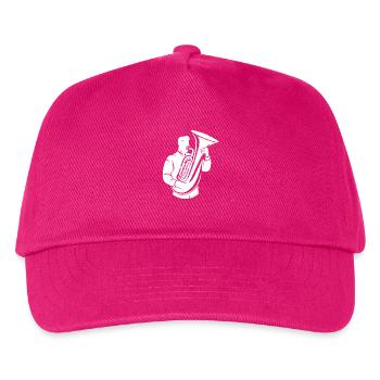 Tuba Player Sketch - Kids’ Baseball Cap - fuchsia - Front