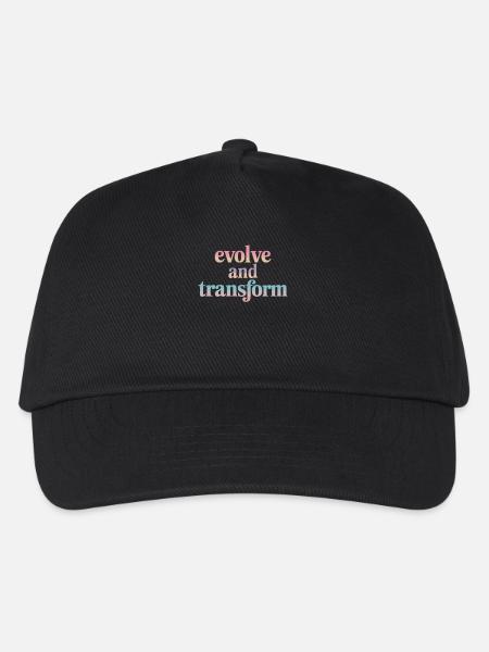 Evolve And Transform Inspirierende Spiritualität - Kinder Basecap - Schwarz