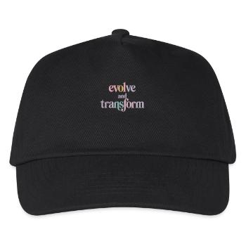 Evolve And Transform Inspirational - Kids’ Baseball Cap - black - Front
