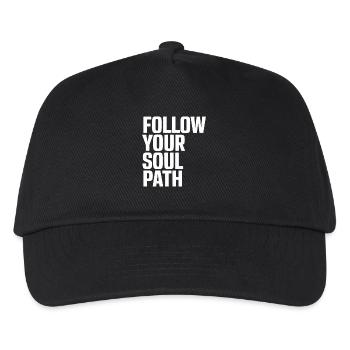 Follow Your Soul Path Inspirational - Kids’ Baseball Cap - black - Front