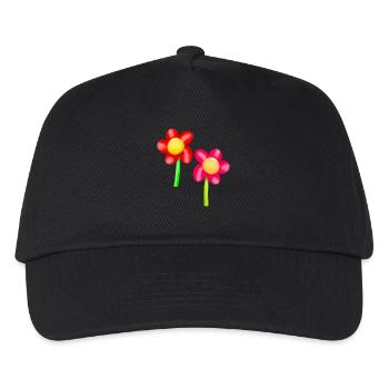 Fleurs Fleur Printemps - Casquette de baseball Enfant - noir - Devant