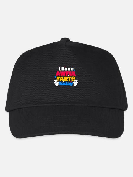 Heute Schreckliche Fürze Humor Statement - Kinder Basecap - Schwarz