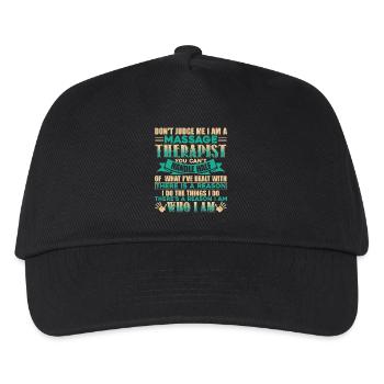 Massage Therapist I Am A Massage Therapist - Kids’ Baseball Cap - black - Front