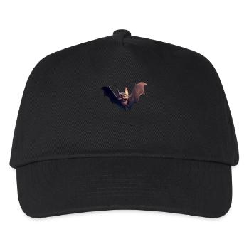Fledermaus Flughund Vampir Bat Süße Fledemäuse - Kinder Basecap - Schwarz - Vorne