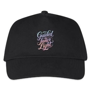 Guidé par la lumière intérieure : inspirant - Casquette de baseball Enfant - noir - Devant