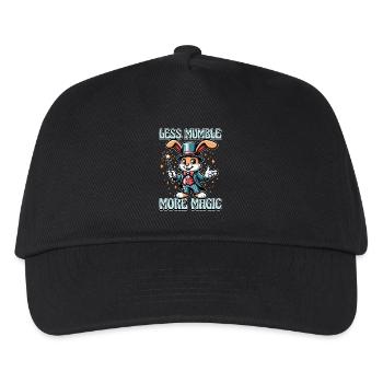 Speech Therapy Less Mumble More Magic Pathology - Kinder Basecap - Schwarz - Vorne