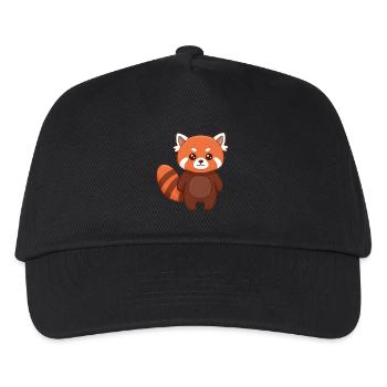 Animal Cartoon Red Panda - Kids’ Baseball Cap - black - Front