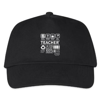 La résolution de problèmes multitâches de l’enseignant nécessite - Casquette de baseball Enfant - noir - Devant