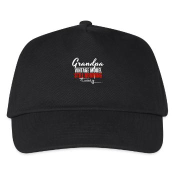 Grandpa Vintage Modell läuft noch - Kinder Basecap - Schwarz - Vorne