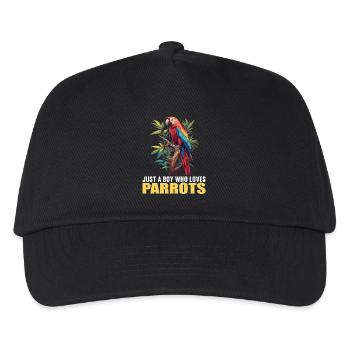 Perroquet Perroquet Perroquet - Casquette de baseball Enfant - noir - Devant