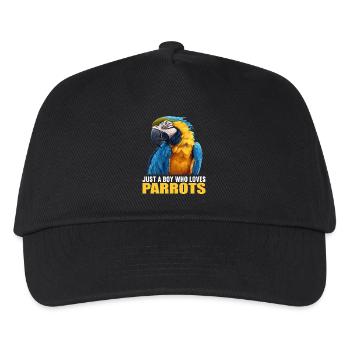 Perroquet Perroquet Perroquet - Casquette de baseball Enfant - noir - Devant