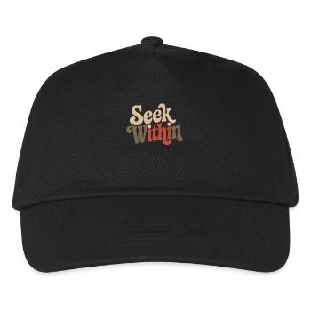 Inspire Yourself: Search Inside - Kids’ Baseball Cap - black - Front