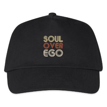 Seele Über Ego Inspirierende Spiritualität Zitat - Kinder Basecap - Schwarz - Vorne