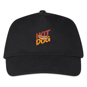 Hot Dog Lover Hot Dog Fun Design - Kids’ Baseball Cap - black - Front