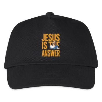 Jesus is the answer - Jesus ist die Antwort - Kids’ Baseball Cap - black - Front
