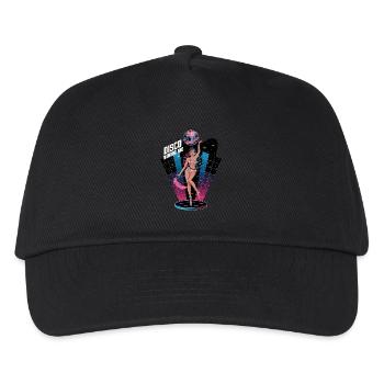 Disco Wonderland Retro Glamour Tanz - Kinder Basecap - Schwarz - Vorne