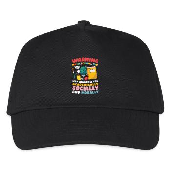 Achtung Homeschool Kind Kann Dich Akademisch, - Kinder Basecap - Schwarz - Vorne