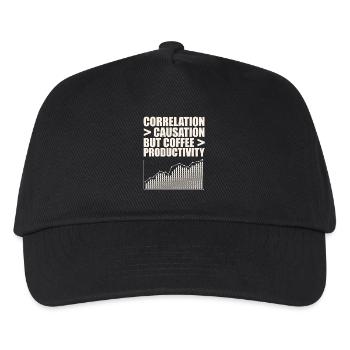 Data Scientists: Correlation Greater - Kids’ Baseball Cap - black - Front