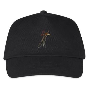 Violinist Lineart Vintage - Kids’ Baseball Cap - black - Front