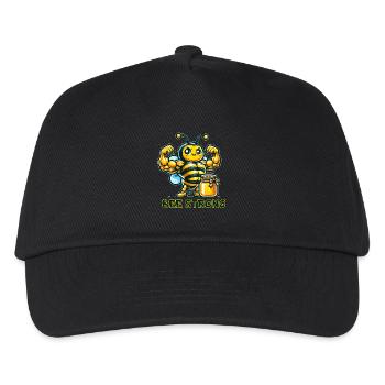 Muscular Bee - Kids’ Baseball Cap - black - Front