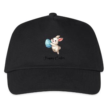hase kaninchen osterhase - Kinder Basecap - Schwarz - Vorne