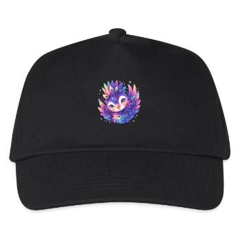 Pfaue Pfau - Kinder Basecap - Schwarz - Vorne