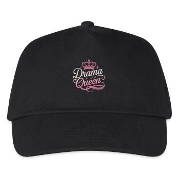 Drama Queen Königin Prinzessin Selbstwert Frauen - Kinder Basecap - Schwarz - Vorne