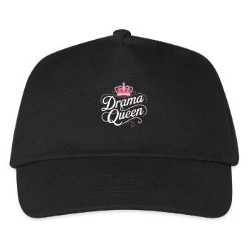 Drama Queen Königin Prinzessin Selbstwert Frauen - Kinder Basecap - Schwarz - Vorne