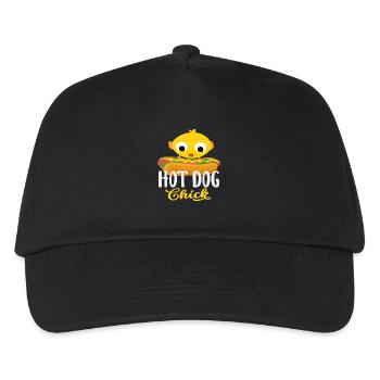 Hot Dog Chick for Hot Dog Lovers - Kids’ Baseball Cap - black - Front