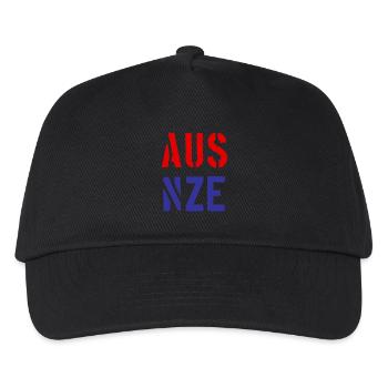 AUS - NZE - Nouvelle-Zélande - Australie - Neuseeland - Casquette de baseball Enfant - noir - Devant