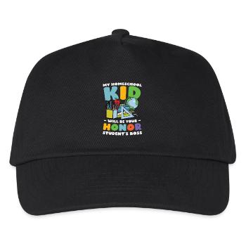 Mein Homeschool Kind Wird Der Chef Eures - Kinder Basecap - Schwarz - Vorne