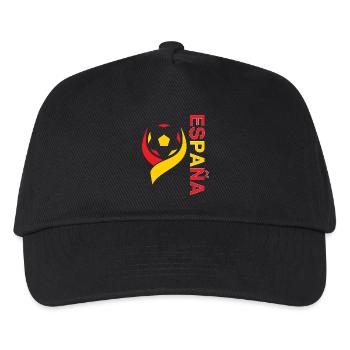 Fan der spanischen Fußballnationalmannschaft - Kinder Basecap - Schwarz - Vorne