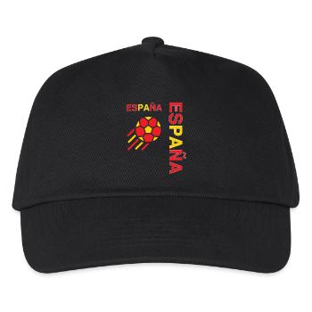 Fan der spanischen Fußballnationalmannschaft - Kinder Basecap - Schwarz - Vorne