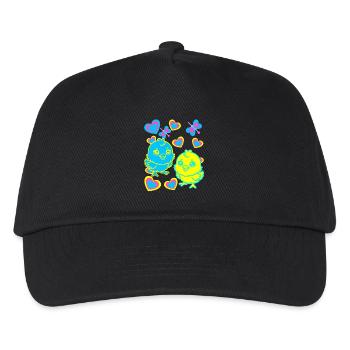 Küken Ostern Kind Kinder - Kinder Basecap - Schwarz - Vorne