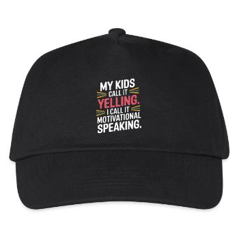 My kids call it yelling - Kids’ Baseball Cap - black - Front