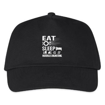Materials Engineer Eat Sleep Materials Engineering - Kids’ Baseball Cap - black - Front
