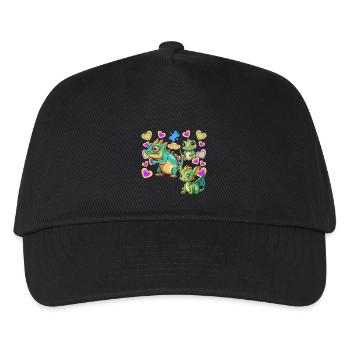Dino Dinos Child Kids - Kids’ Baseball Cap - black - Front