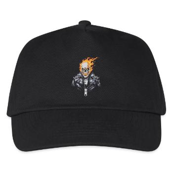 FEUER-SCHNECKE - Kinder Basecap - Schwarz - Vorne