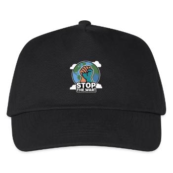 STOPPT DEN KRIEG - Kinder Basecap - Schwarz - Vorne