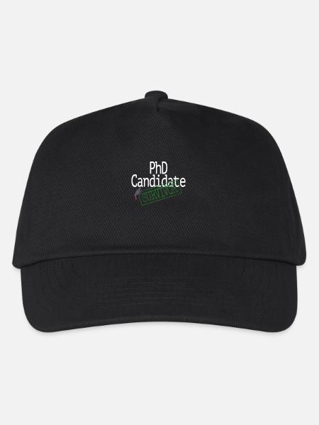 Doctorate / PhD Candidate Survivor / Dr - Kids’ Baseball Cap - black