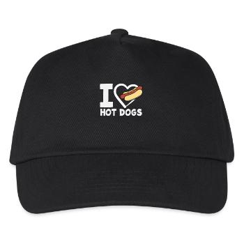 I love hot dogs for hot dog lovers - Kids’ Baseball Cap - black - Front