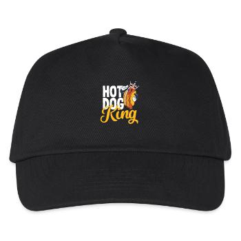 Hot Dog King for Hot Dog Lover - Kids’ Baseball Cap - black - Front