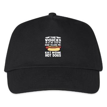 The Voices Eat More Hot Dogs For Hot Dog - Kids’ Baseball Cap - black - Front
