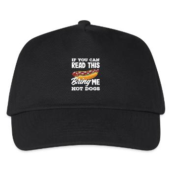 Hot Dog Lover Bring Me Hot Dogs - Kids’ Baseball Cap - black - Front