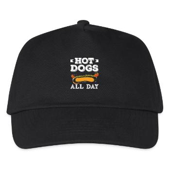 Hot Dog Lover - Hot Dogs All Day - Kids’ Baseball Cap - black - Front