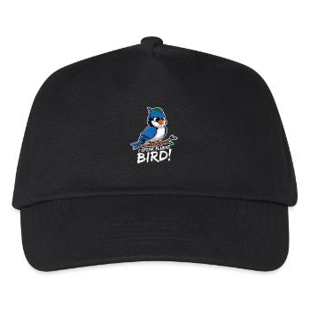 I Speak Fluent Bird für einen Ornithologe - Kinder Basecap - Schwarz - Vorne