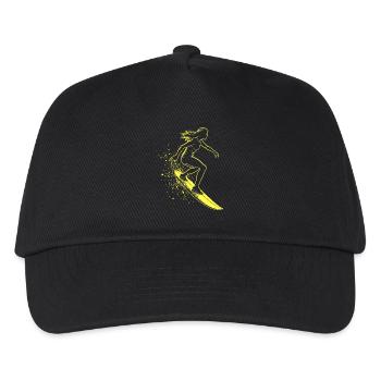 Stylish Surfer Surfing Surfer Surfer - Kids’ Baseball Cap - black - Front