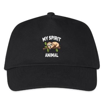 Funny Sloth My Spirit Animal - Kids’ Baseball Cap - black - Front
